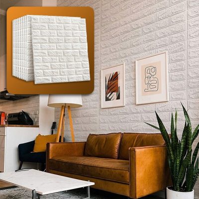 Samoljepljiva zidna tapeta sa 3D uzorkom (5 komada) | BRICKSBY