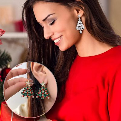 Naušnice u obliku božićnog drvca | SPARKICE