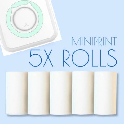 5 dodatnih bijelih rola za MINIPRINT | PAPERROLLS