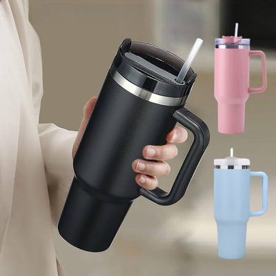 Termo šalica sa ručkom i slamkom | HIPYSIP