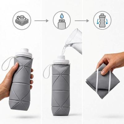 Sklopiva boca za vodu (600 ml) | FOLDSIP